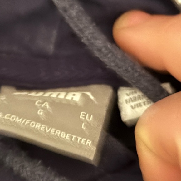 Puma Men's Navy Hoodie - Picture 5 of 6